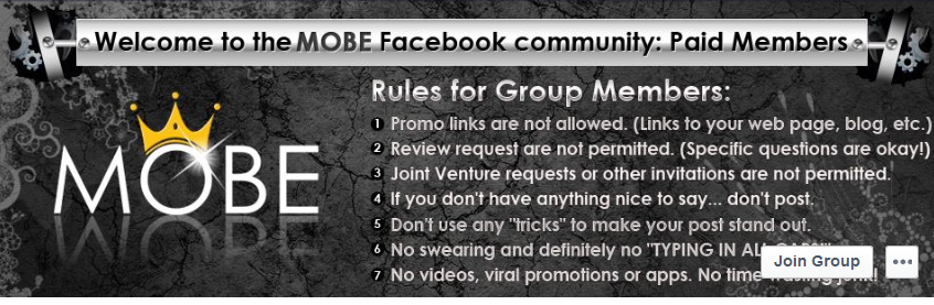 MOBE review Facebook community