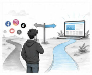 Do I Really Need a Website to Make Money Online? comparing-two-paths-rented-platforms-vs-owned-website